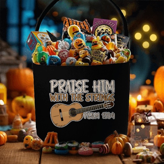 Praise Him With The Strings 2 Fabric Baskets