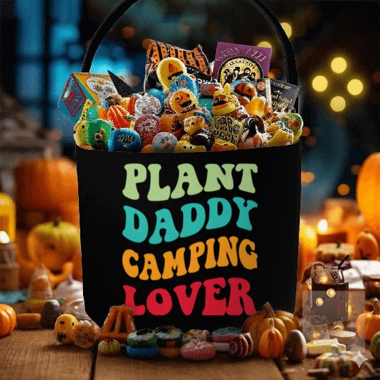 Plant Daddy Camping Lover Fabric Baskets