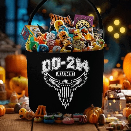 Dd 214 Alumni Military Veteran With Usa Eagle Fabric Baskets