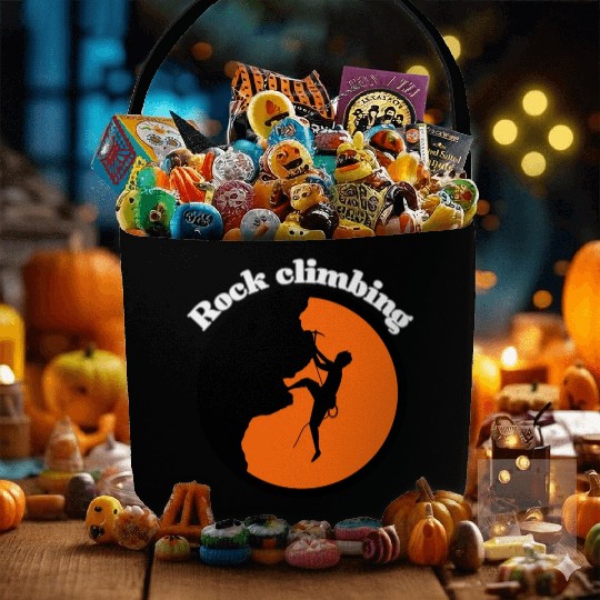 Rock climbing design Fabric Baskets