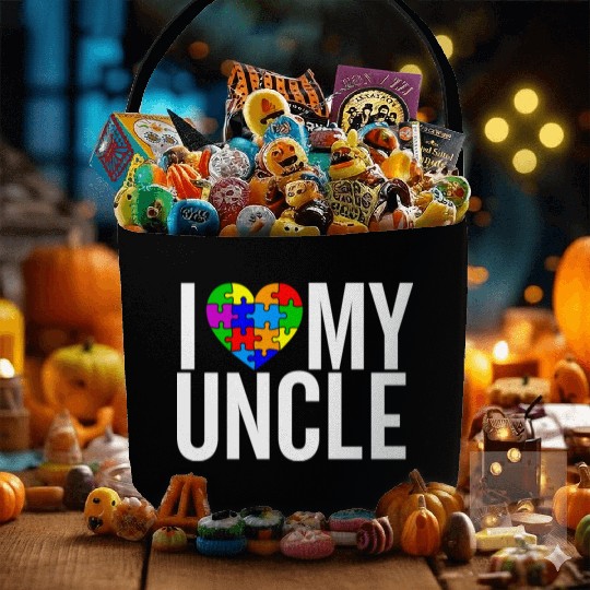 I Love my Uncle Fabric Baskets