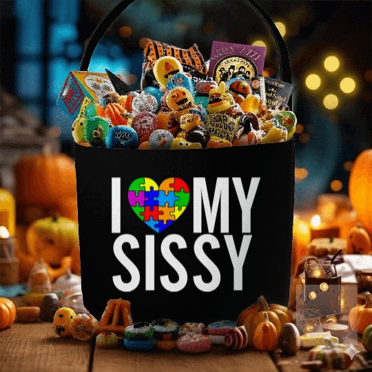 I Love My Sissy Fabric Baskets