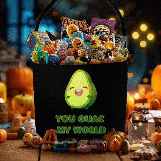 You Guac My World cute avocado Fabric Baskets