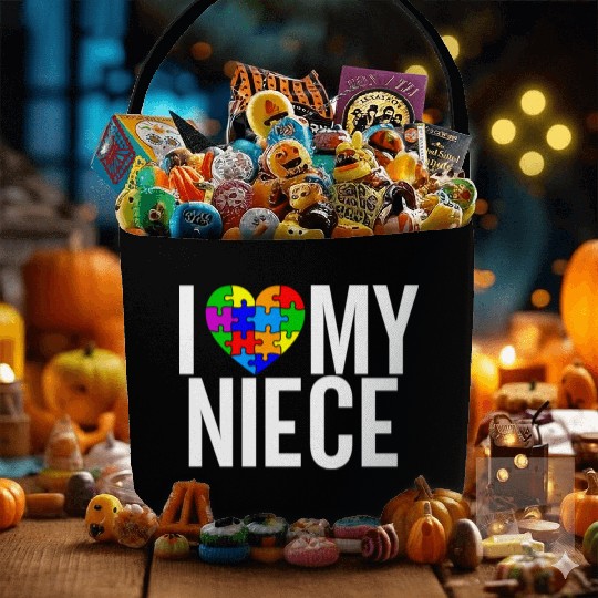 I Love My Niece Fabric Baskets