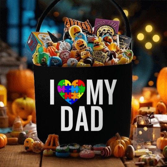 I Love My DAD Fabric Baskets