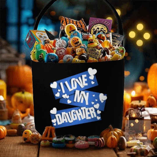 I Love My Daughter Fabric Baskets