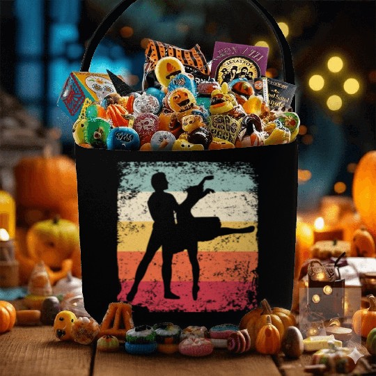 Ballet Dance Couple Vintage Ballerina Fabric Baskets