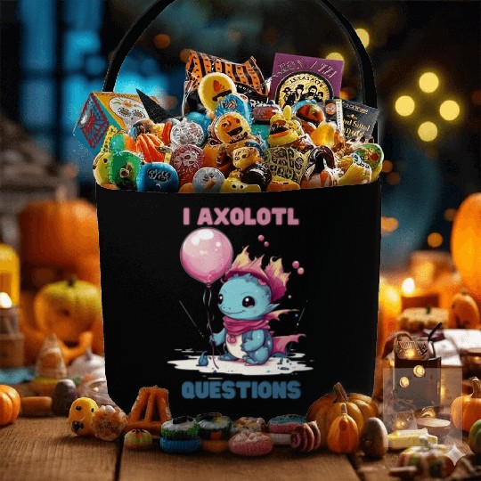 I Axolotl Questions Cute Axolotl Kawaii Fabric Baskets