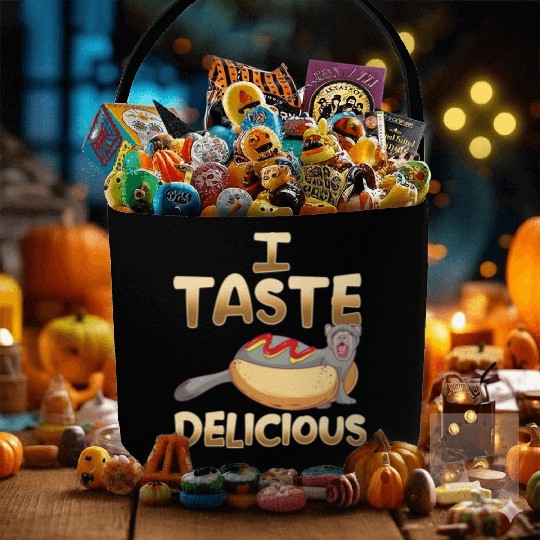 I Taste Delicious Ferret Mom Dad Funny Ferrets Fabric Baskets