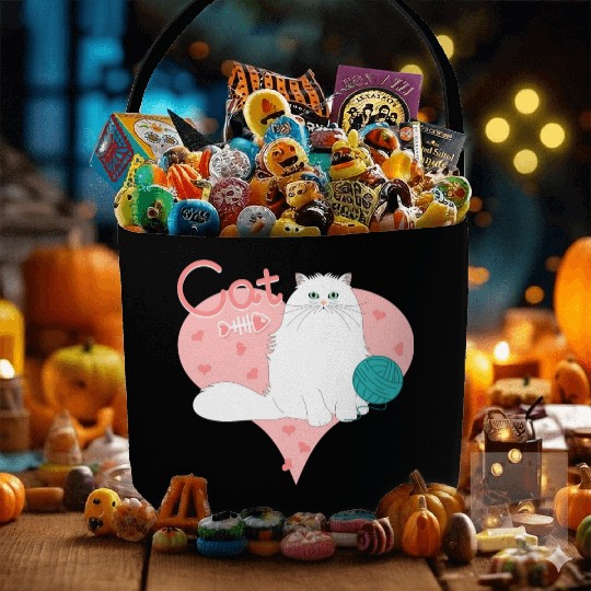 Love Persian Cat Fabric Baskets