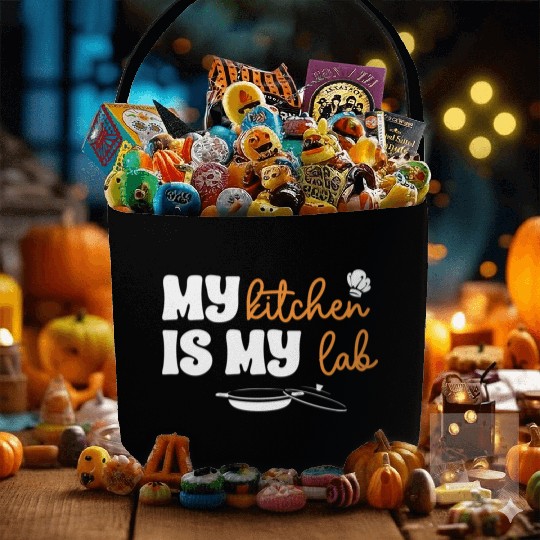 My Kitchen Is My Lab For Chef Cooking Lover Funny Fabric Baskets