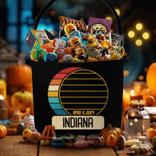 Total Solar Eclipse Indiana April 28 2024 Eclipse Fabric Baskets