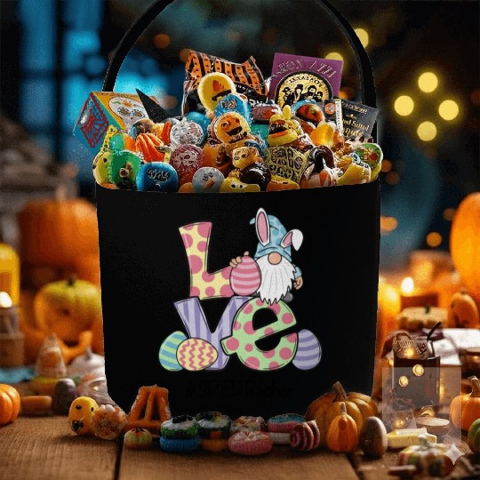 Love Easter Sped Teacher Gnomes Teacher Easter 202 Fabric Baskets