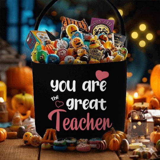 You Are The Great Teacher Fabric Baskets