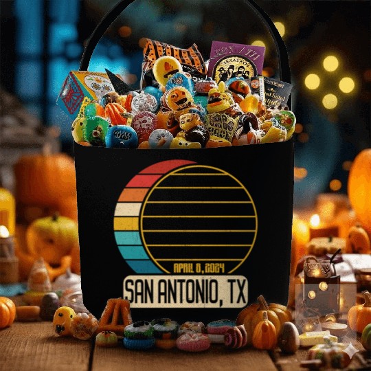 Total Solar Eclipse Texas San Antonio EclipseSan A Fabric Baskets