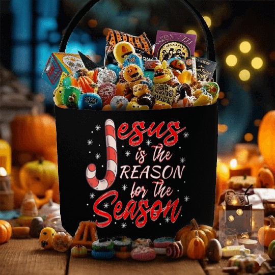 Jesus Is The Reason For The Season Merry Fabric Baskets