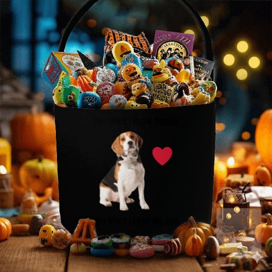 The More I Know People, The More I Love My Beagle Fabric Baskets