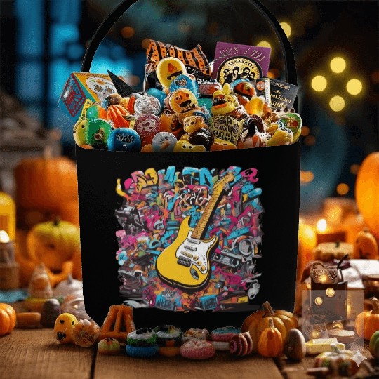 Hip-Hop Guitar Art Fabric Baskets