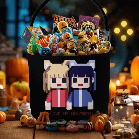 I Love my Girlfriend Fabric Baskets