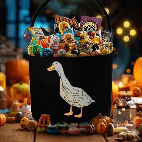 Playful Silly Goose Delight Fabric Baskets