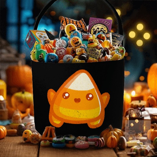 Super Cute Candy Corn Kawaii Candy Corn Fabric Baskets