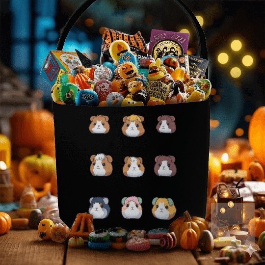 Cute Kawaii Korean Guinea Pig Pastel Stickers Pack Fabric Baskets