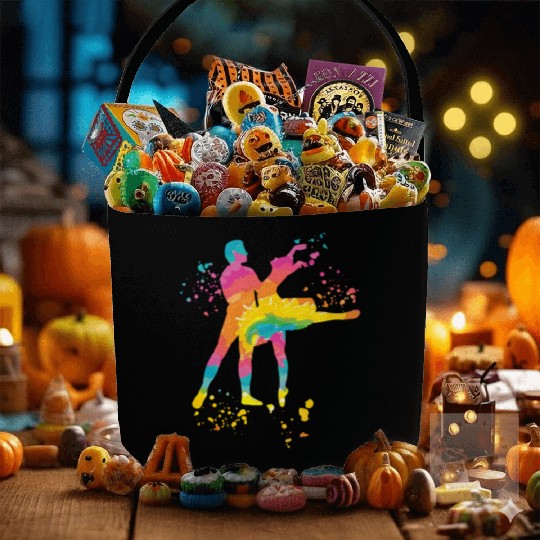 Ballet Dance Couple Woman Ballerina Fabric Baskets