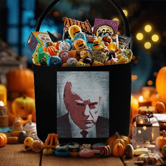 Donald Trump mugshot graffiti Fabric Baskets