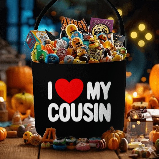 I Love My Cousin Red Heart Redneck Love My Cousin Fabric Baskets