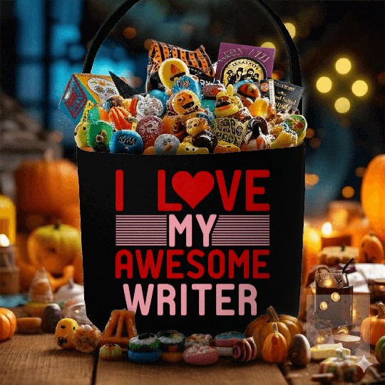 I love My Awesome Writer Fabric Baskets