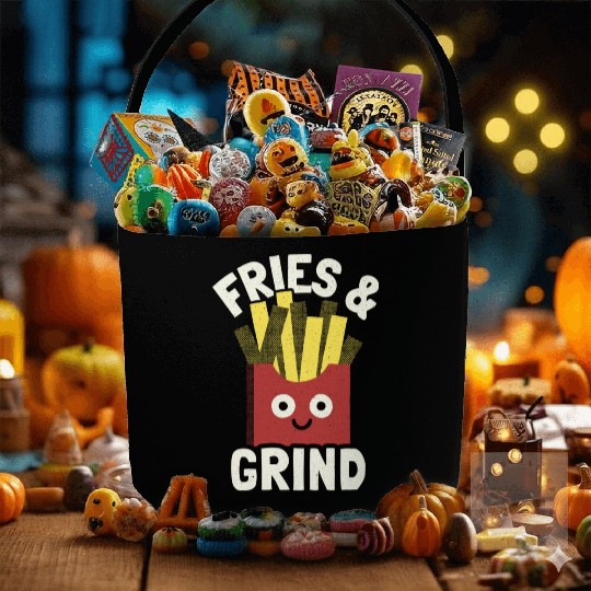 Fries And Grind French Fries Lover Fabric Baskets