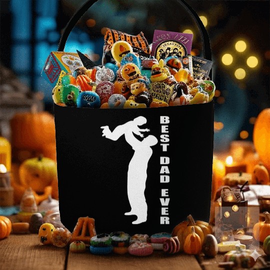 Dad Love Father Family Children Fabric Baskets