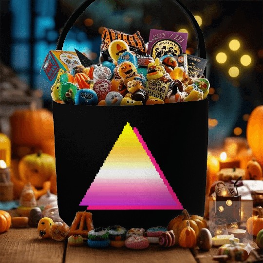 Retro triangle style 80s-90s. Fabric Baskets