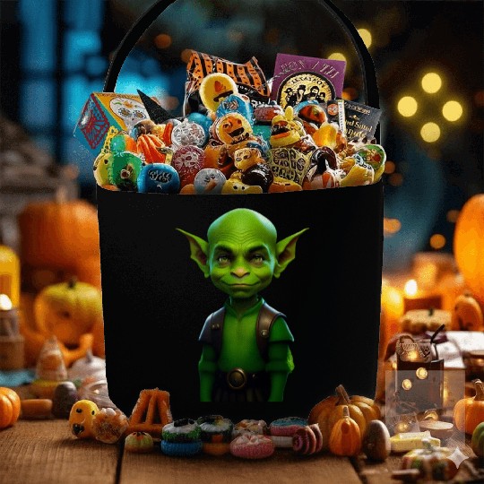 Green Goblin Rascal Embrace the Mischief Fabric Baskets