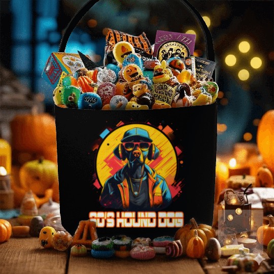 80s hip hop Hound Dog Fabric Baskets