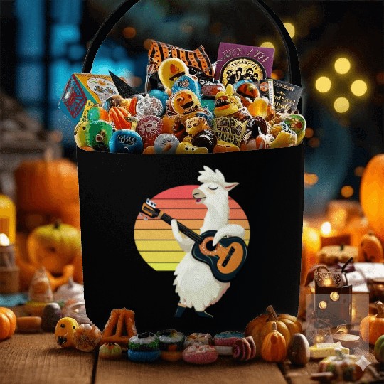 Musical alpaca Fabric Baskets