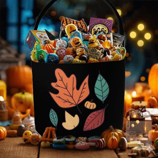 Fall Leaves Embrace the Beauty of Autumn Fabric Baskets