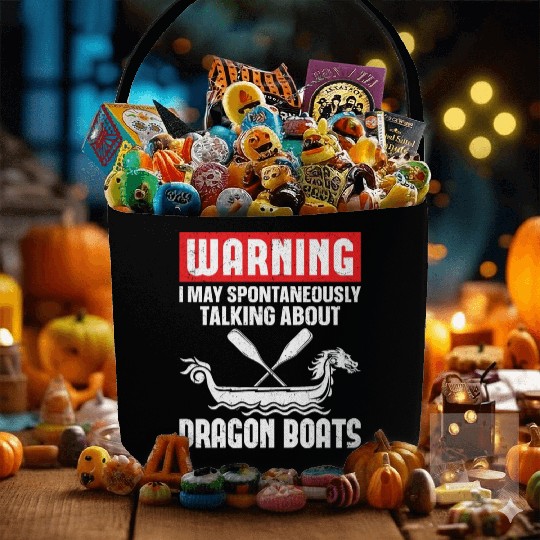 Funny Spontaneously Start Talking Dragon Boats Fabric Baskets