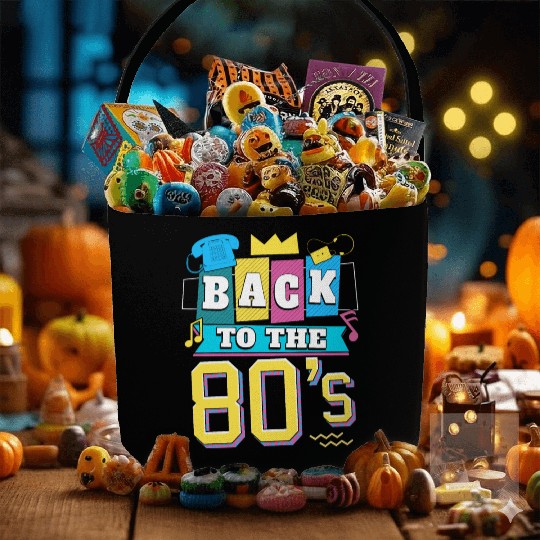 Back to the 80s party theme costume Fabric Baskets
