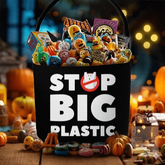 Stop Big Plastic Save The Planet Environmental Fabric Baskets