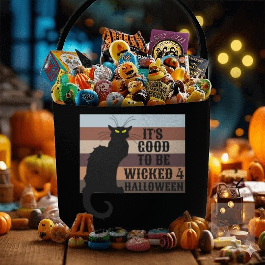 ITS GOOD TO BE WICKED 4 HALLOWEEN Fabric Baskets