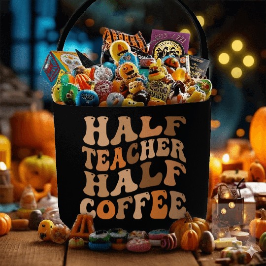 Half Teacher Half Coffee Fabric Baskets