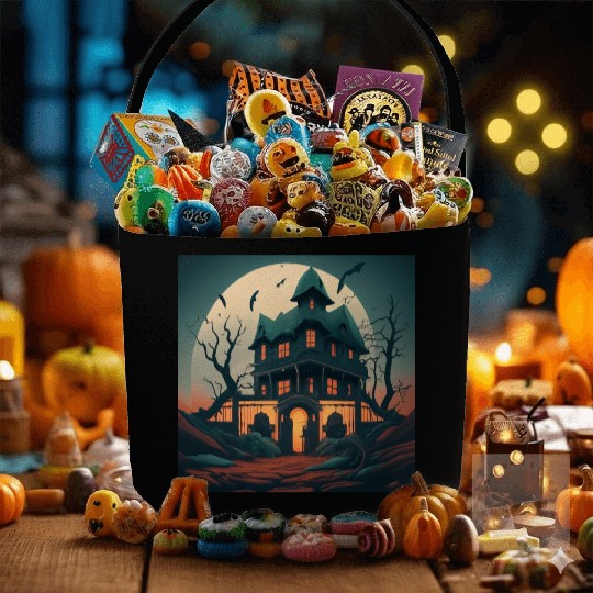 Haunted House Fabric Baskets
