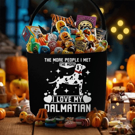 The more people I met the more I love my dalmatian Fabric Baskets