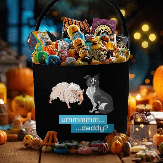 Sheep Herding Daddy Border Collie, Aussie Fabric Baskets