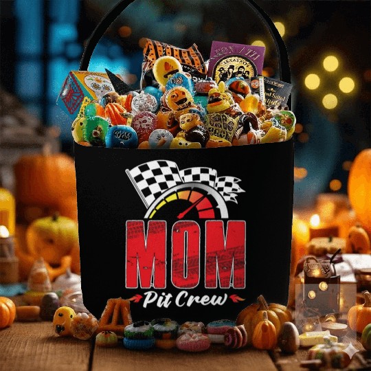 Mom Pit Crew Fabric Baskets