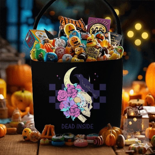"Dead Inside" Halloween Fabric Baskets