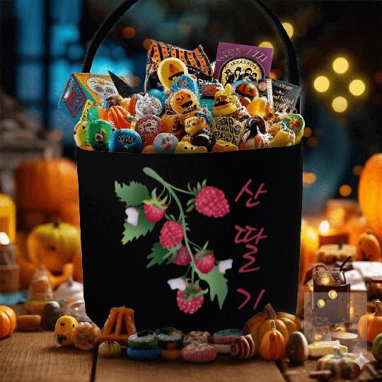 Korean Raspberry Fabric Baskets