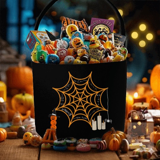 halloween design for physics and science lovers Fabric Baskets