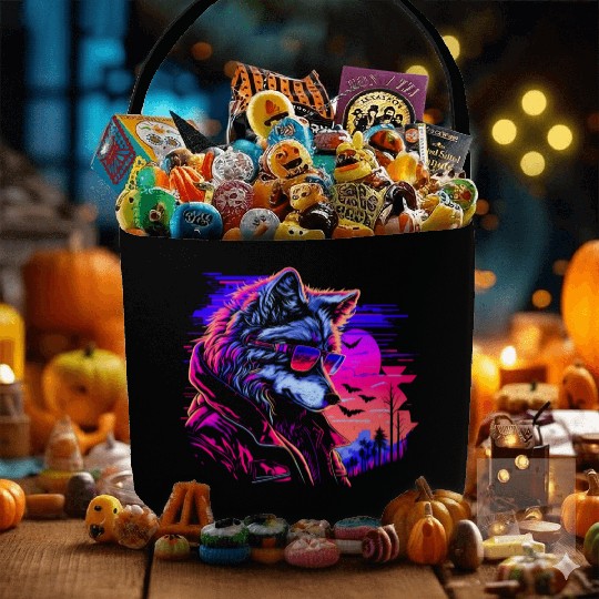 Midnight Synth Serenade Fabric Baskets